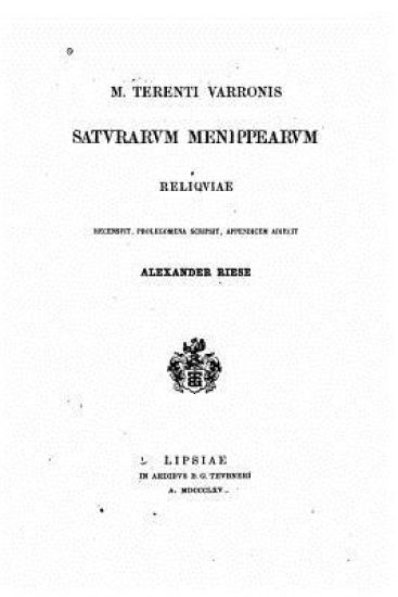 Saturarum Menippearum Reliquiae