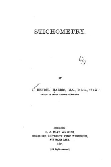 Stichometry