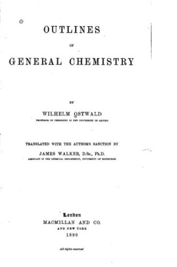 Outlines of General Chemistry