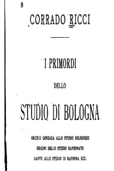 I Primordi Dello Studio di Bologna, Ercole Gonzaga Allo Studio Bolognese