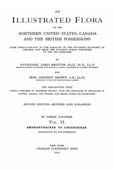 An Illustrated Flora of the Northern United States, Canada and the British Possessions - Vol. II