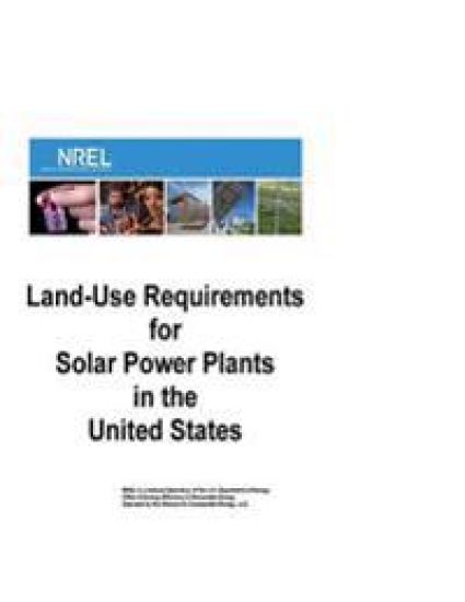 Land-Use Requirements for Solar Power Plants in the United States