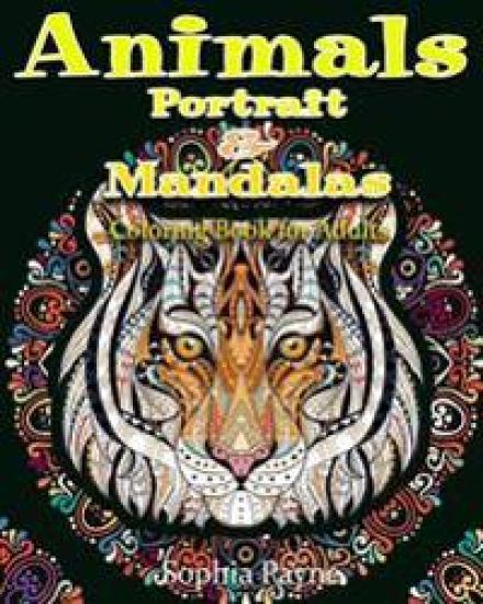 Animals Portrait & Mandalas: coloring book for adults
