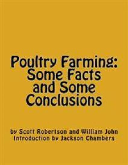 Poultry Farming: Some Facts and Some Conclusions – William John, kirjan kansikuva