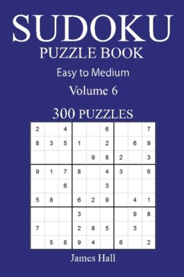 300 Easy to Medium Sudoku Puzzle Book: Volume 6