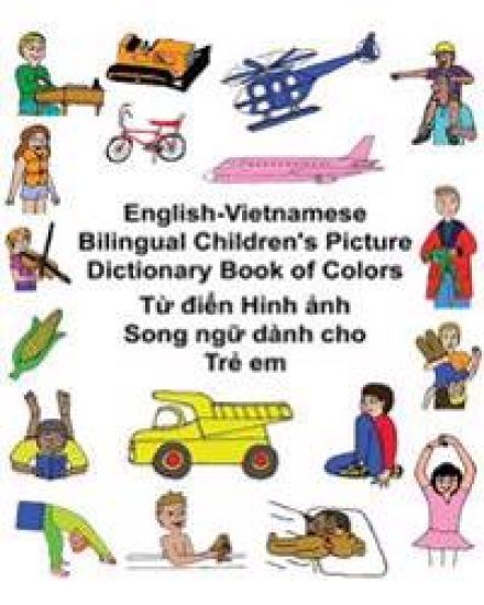 English-Vietnamese Bilingual Children's Picture Dictionary Book of Colors