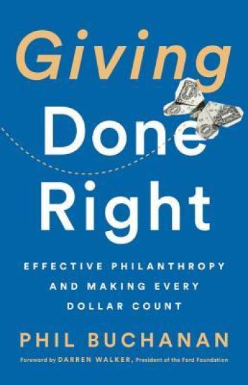 Giving Done Right – Phil Buchanan, kirjan kansikuva