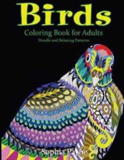 Birds Coloring Book for Adults: Doodle and Relaxing Patterns