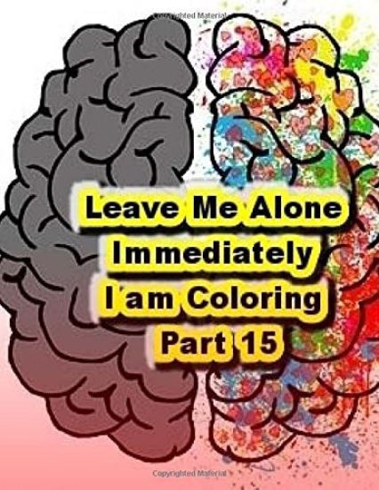 Leave Me Alone Immediately I am Coloring Part 15: An Adult Coloring Book