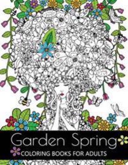 Garden Spring coloring books for Adults: An Adult coloring Book Flower and Animal Design