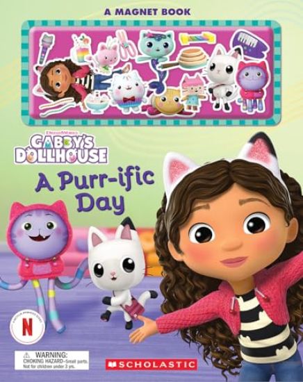A Purr-Ific Day (Gabby's Dollhouse Magnet Book)