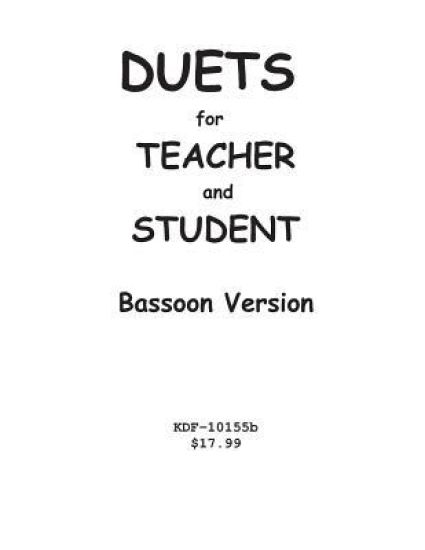 Duets for Teacher and Student: Bassoon Version