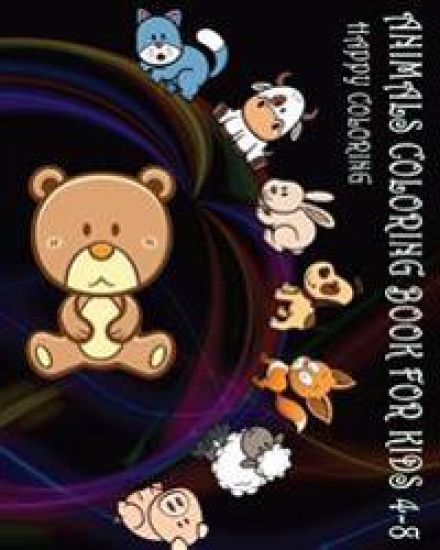 Animals Coloring Book For Kids 4-8: Happy Coloring