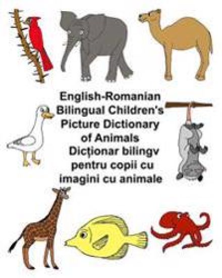 English-Romanian Bilingual Children's Picture Dictionary of Animals
