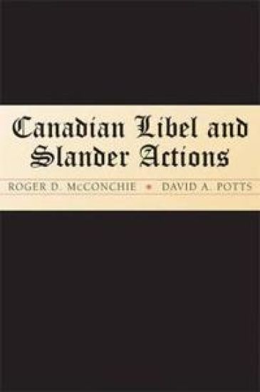 Canadian Libel and Slander Actions