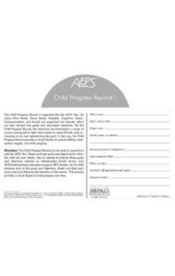Assessment, Evaluation, and Programming System for Infants and Children (AEPS®)