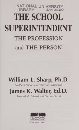 The School Superintendent