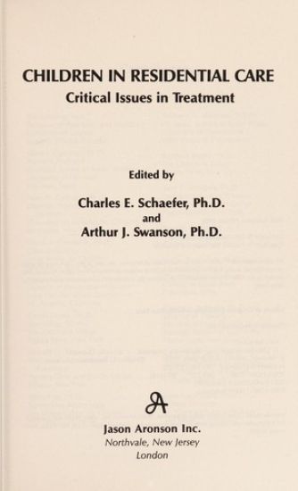 Children in Residential Care