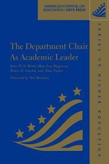 The Department Chair As Academic Leader