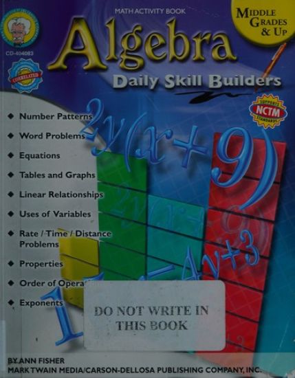 Algebra, Grades 6 - 12: Volume 1