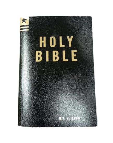KJV King James Large Print Veteran's Bible - Black