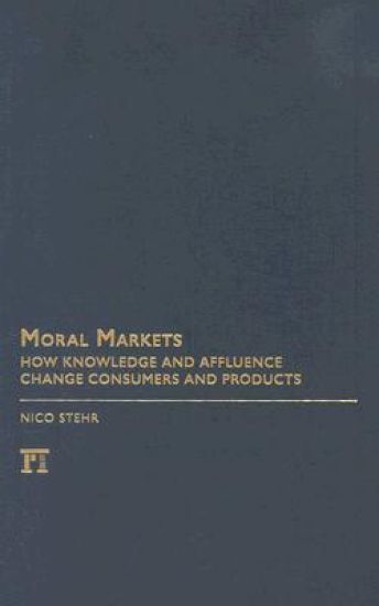 Moral Markets – Nico Stehr, kirjan kansikuva