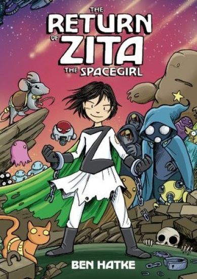 The Return of Zita the Spacegirl – Ben Hatke, kirjan kansikuva