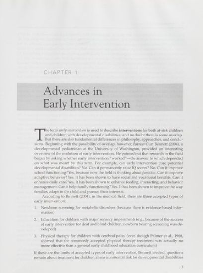 Routines-Based Early Intervention