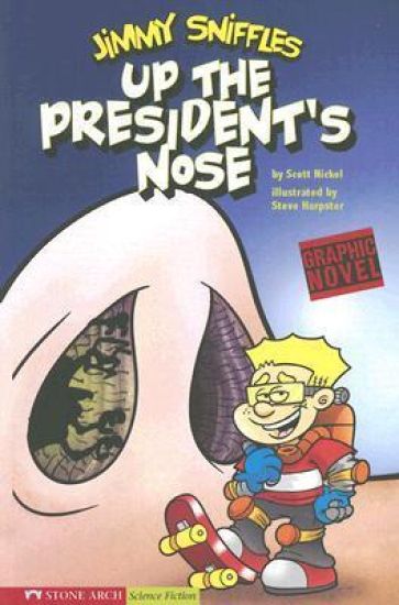 Graphic Sparks Up the Presidents Nose Jimmy Sniffles