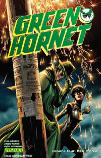 Green Hornet Volume 4: Red Hand – Phil Hester, kirjan kansikuva