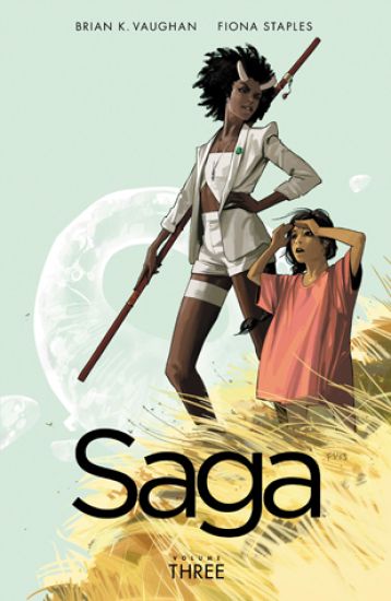Saga Volume 3 – Brian K Vaughan, kirjan kansikuva