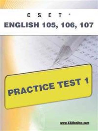 Cset English 105, 106 Practice Test 1