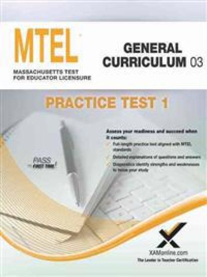 MTEL General Curriculum 03 Practice Test 1