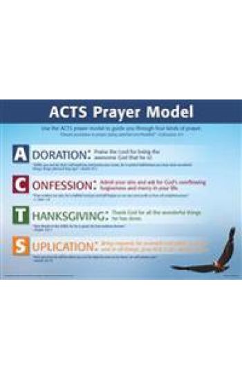 Acts Prayer Model - Wall Chart Laminated