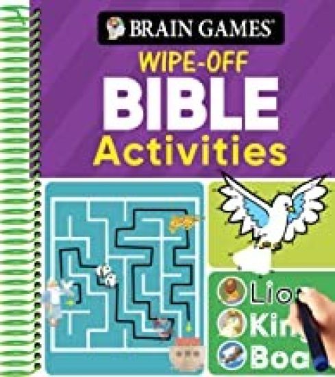 Brain Games Wipe-Off - Bible Activities (for Kids Ages 3-6)