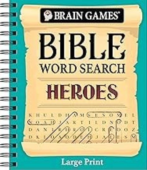 Brain Games - Bible Word Search: Heroes - Large Print