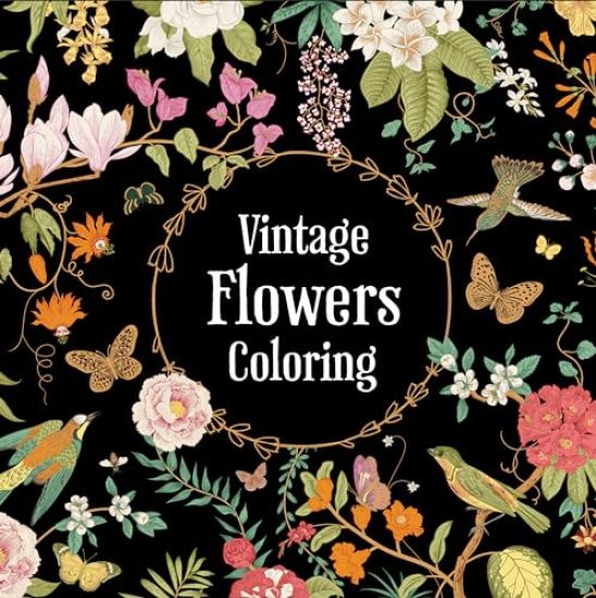 Vintage Flowers Coloring (Keepsake Coloring Books) – New Seasons, kirjan kansikuva