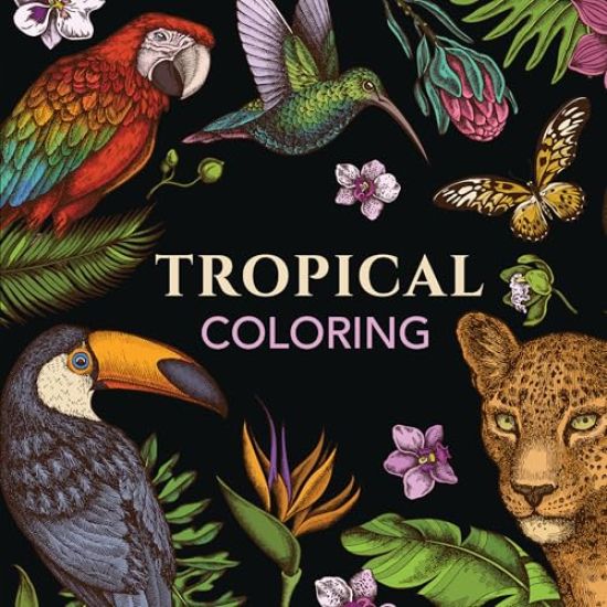 Tropical Coloring (Keepsake Coloring Books) – New Seasons, kirjan kansikuva