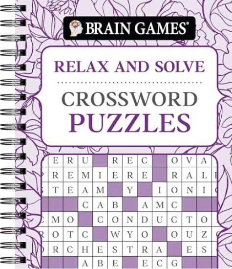 Brain Games - Relax and Solve: Crossword Puzzles (Pattern Cover)
