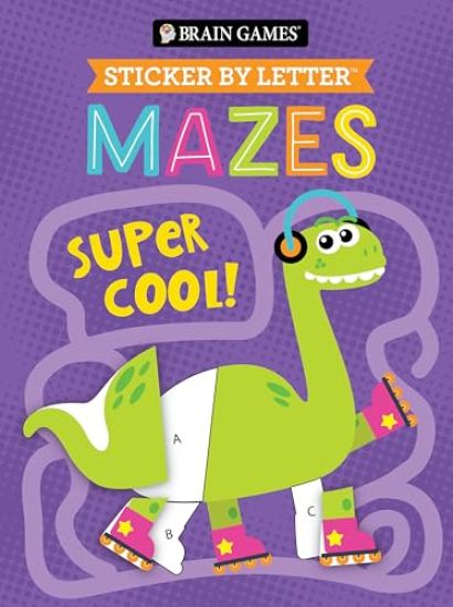 Brain Games - Sticker by Letter - Mazes: Super Cool!