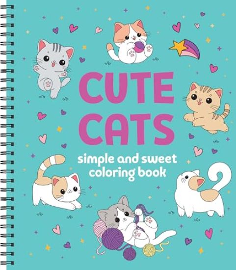 Simple and Sweet Coloring Book: Cute Cats – New Seasons, kirjan kansikuva