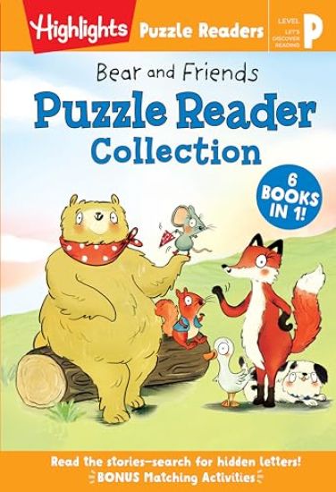 Bear and Friends Puzzle Reader Collection: Level P 6-In-1 Story Collection for Beginner Readers, Early Reading Kids Books with Fun Puzzles