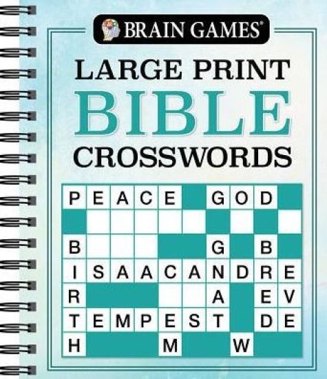 Brain Games - Large Print Bible Crosswords