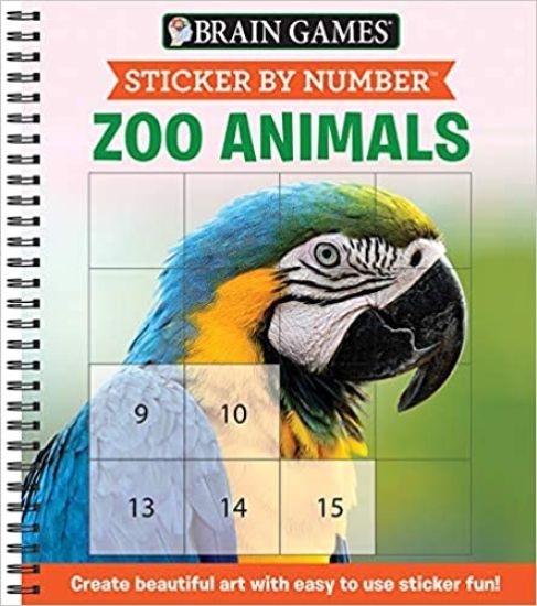 Sticker by Number: Zoo Animals – Publications International Ltd, kirjan kansikuva