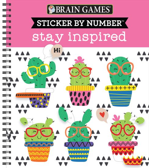 Brain Games - Sticker by Number: Stay Inspired – Publications International Ltd, kirjan kansikuva