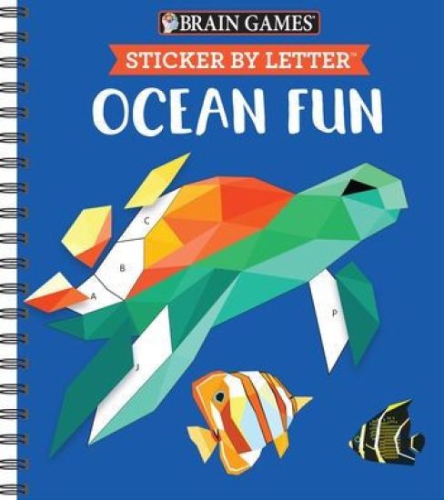 Brain Games - Sticker by Letter: Ocean Fun (Sticker Puzzles - Kids Activity Book) [With Sticker(s)]