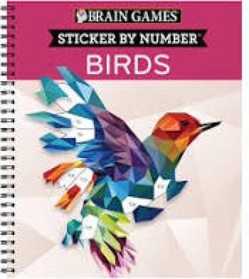 Brain Games - Sticker by Number: Birds (28 Images to Sticker)