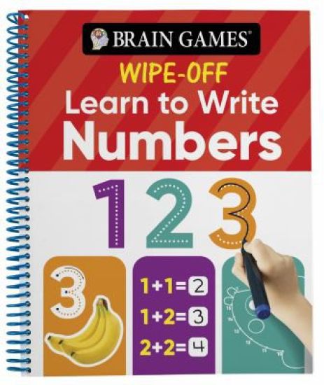 Brain Games Wipe-Off - Learn to Write: Numbers (Kids Ages 3 to 6)