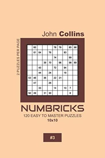 Numbricks - 120 Easy To Master Puzzles 10x10 - 3
