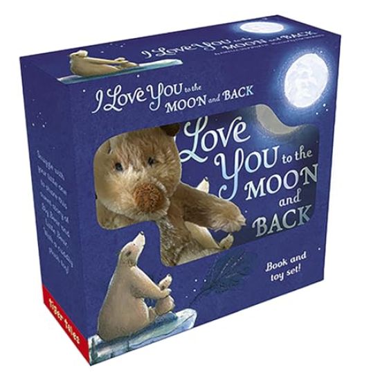 I Love You to the Moon and Back Book and Bear Set